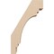 Ekena Millwork 3-inch W x 6-inch D x 10-inch H Pescadero Rough Cedar Woodgrain TimberThane Knee Brace, Primed BRCUR03X06X10PECRCPR - alternate 6